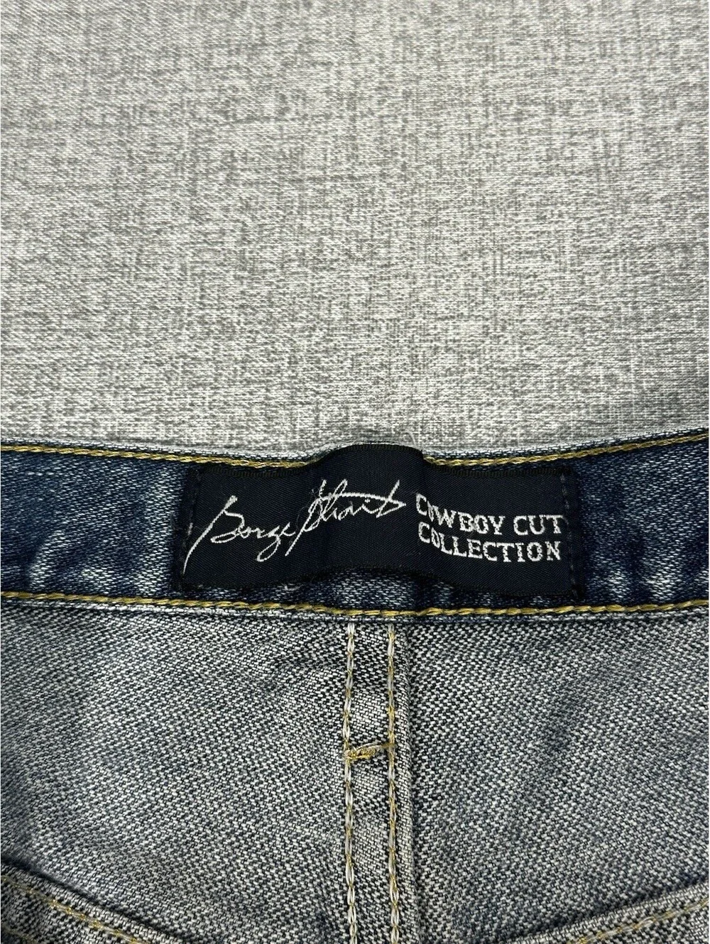 Wrangler George 37x31 Strait Jeans Cowboy Cut Men Blue Denim Straight Leg